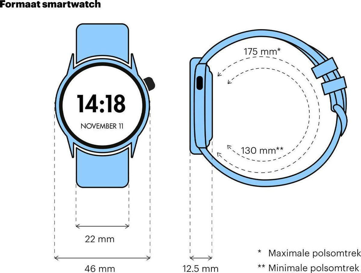 Polar Vantage M - Multisport horloge - Wit - 46 mm - S bandje
