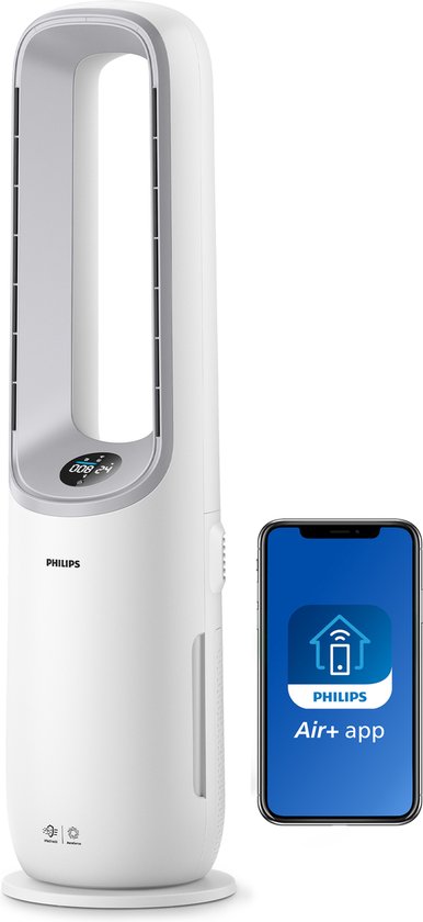 TweedekansPhilips 7000 Series AMF765/10 - 2-in-1 Luchtreiniger & Ventilator - HEPA Filter - Wit - App Connected