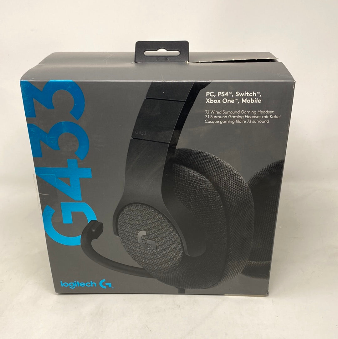 Logitech G433 - 71 Virtueel Surround Gaming Headset - Zwart - PC