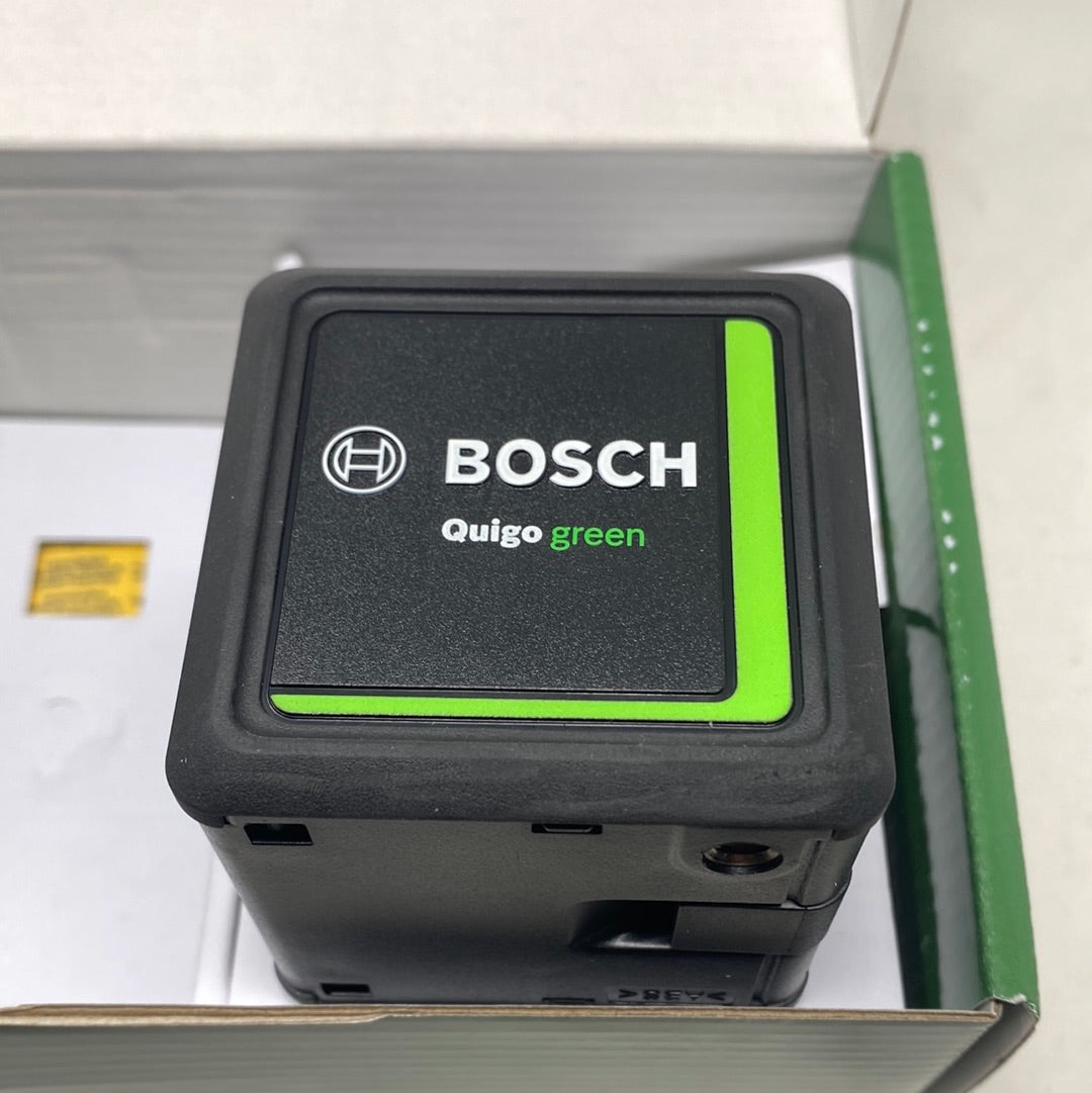 BOSCH Quigo Green Kruislijnlaser - Zelfnivellerend - 12 meter bereik - 2x 15V AAA