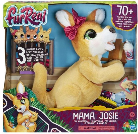 FurReal Mama Josie de Kangoeroe - Interactieve Knuffel