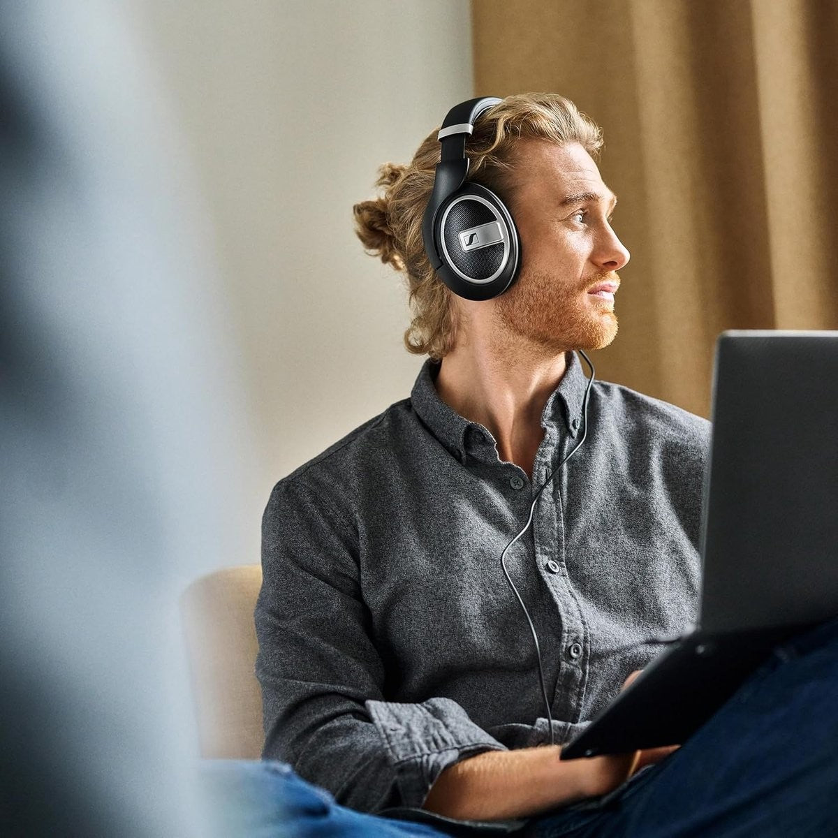 Tweedekans Sennheiser HD 599 Special Edition - Over-ear koptelefoon in zwart | Professioneel gecontroleerd