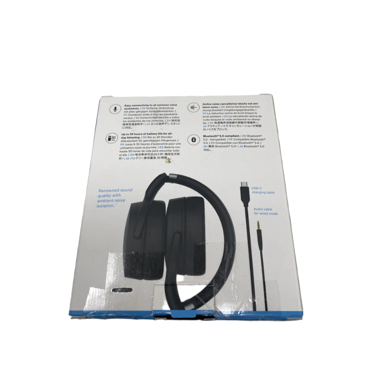 Tweedekans Sennheiser HD 450BT - Draadloze over-ear koptelefoon met Noise Cancelling in zwart