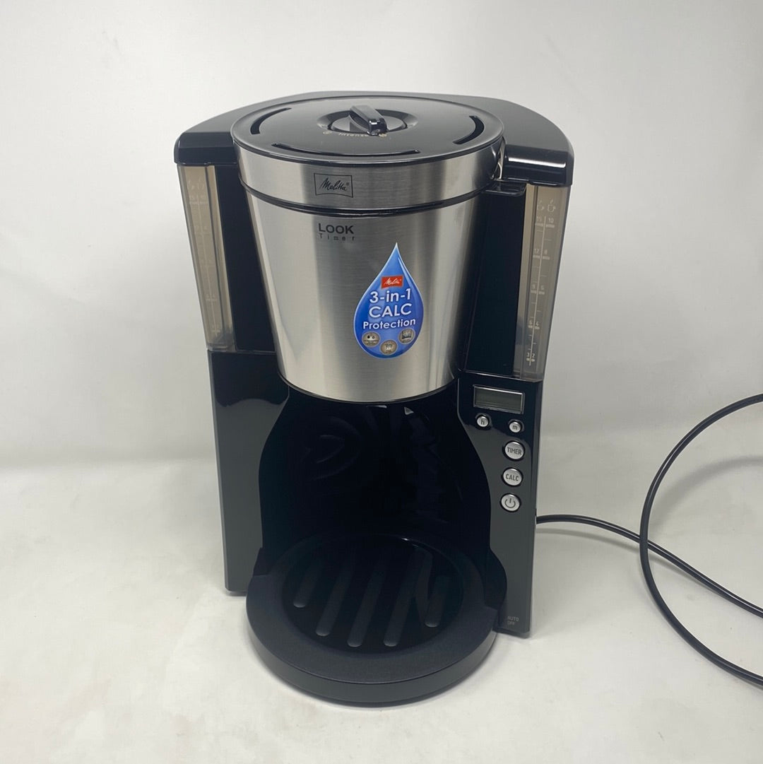 Melitta Look IV Therm Timer - Filter-koffiezetapparaat - Zilver