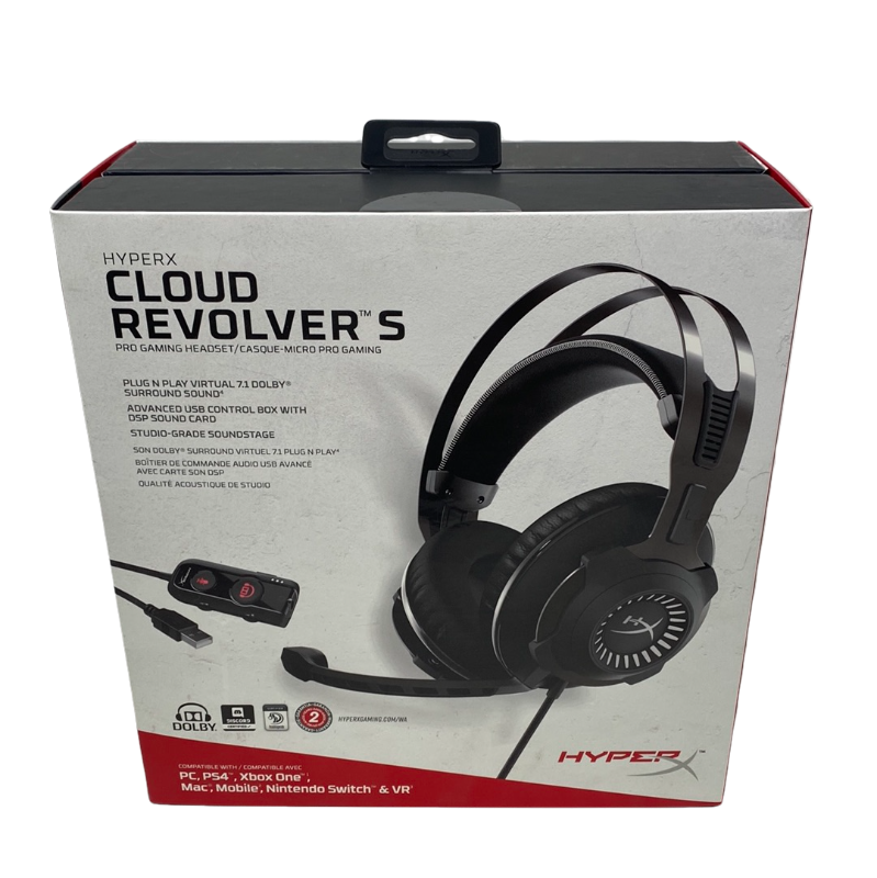 HyperX Cloud Revolver S Pro Gaming Headset PC - Zwart Grijs