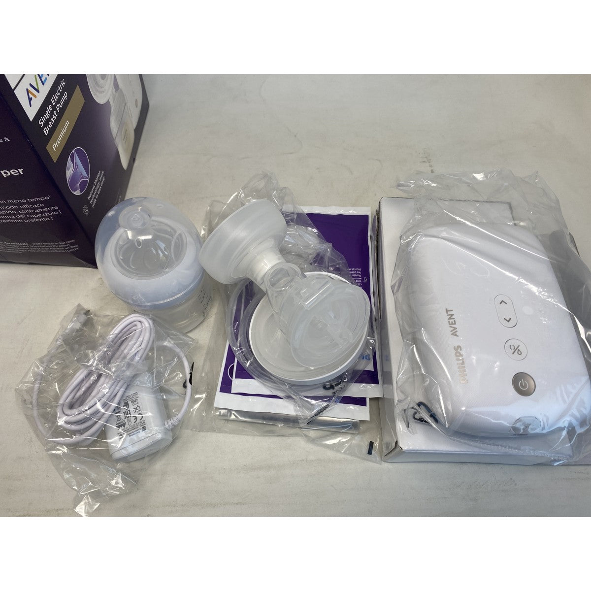 Tweedekans Philips Avent SCF396/31 elektrische borstkolf - ziekenhuissterkte, stille motor, inclusief reistasje