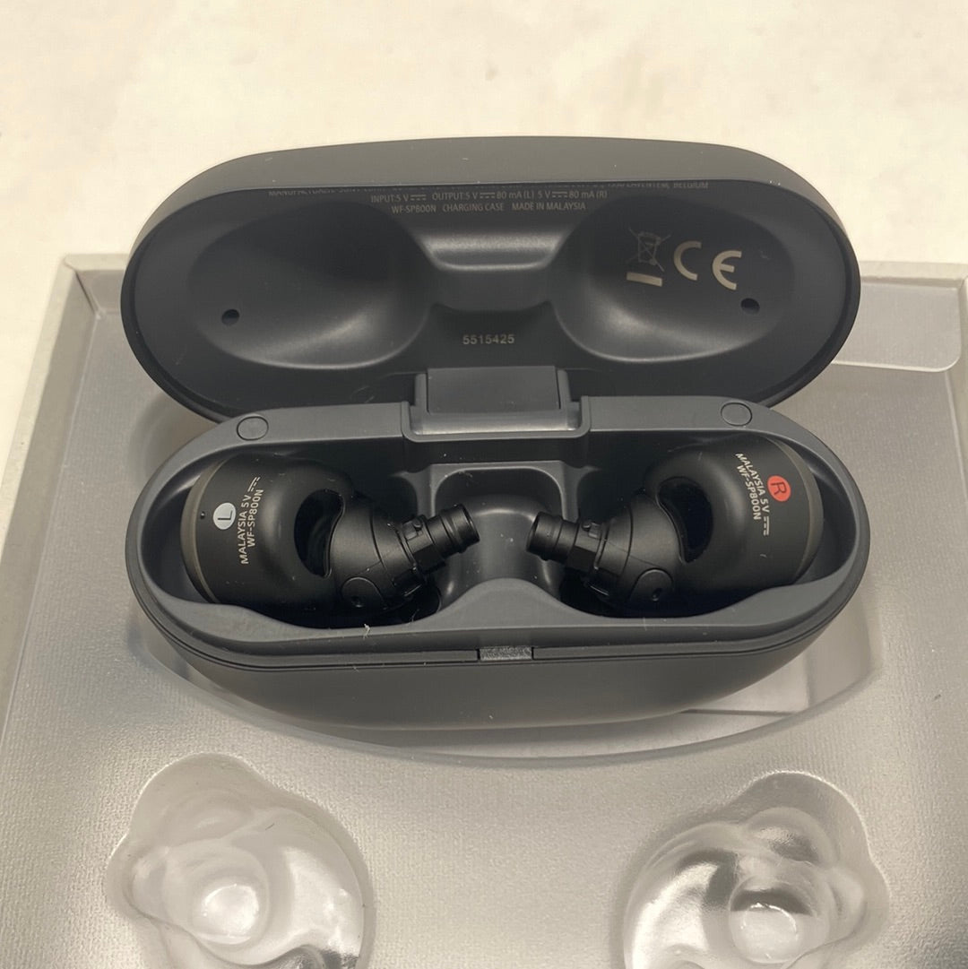 Sony WF-SP800N - Volledig draadloze oordopjes met Noise cancelling - Zwart