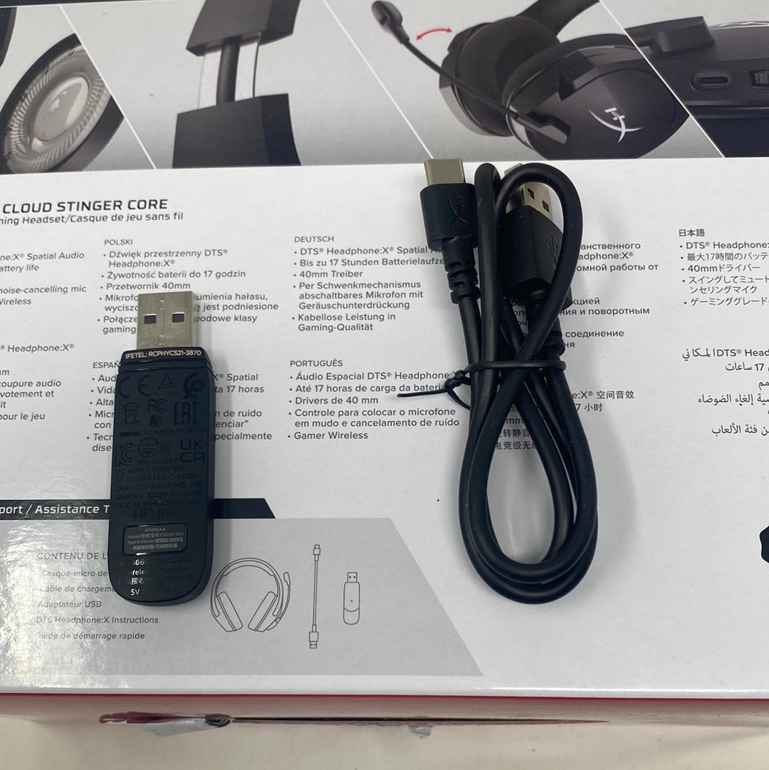 HP HyperX Cloud Stinger Core - Gaming Headset - Draadloos - Zwart