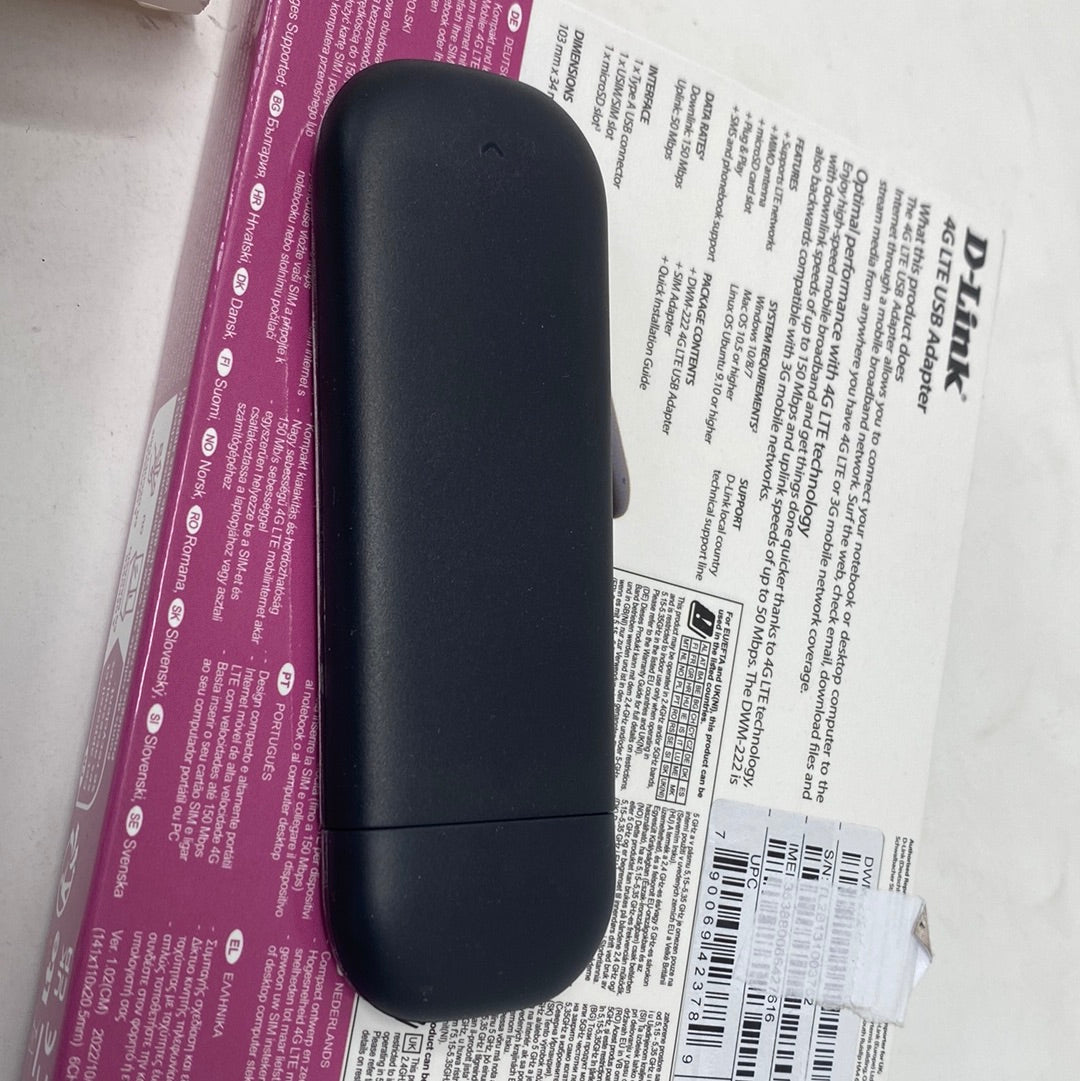 D-Link DWM-222 - 4G USB dongle