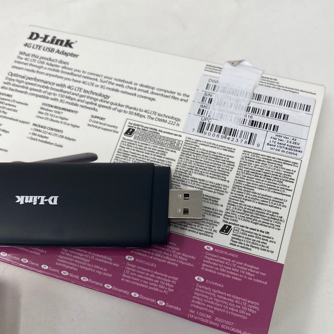 D-Link DWM-222 - 4G USB dongle