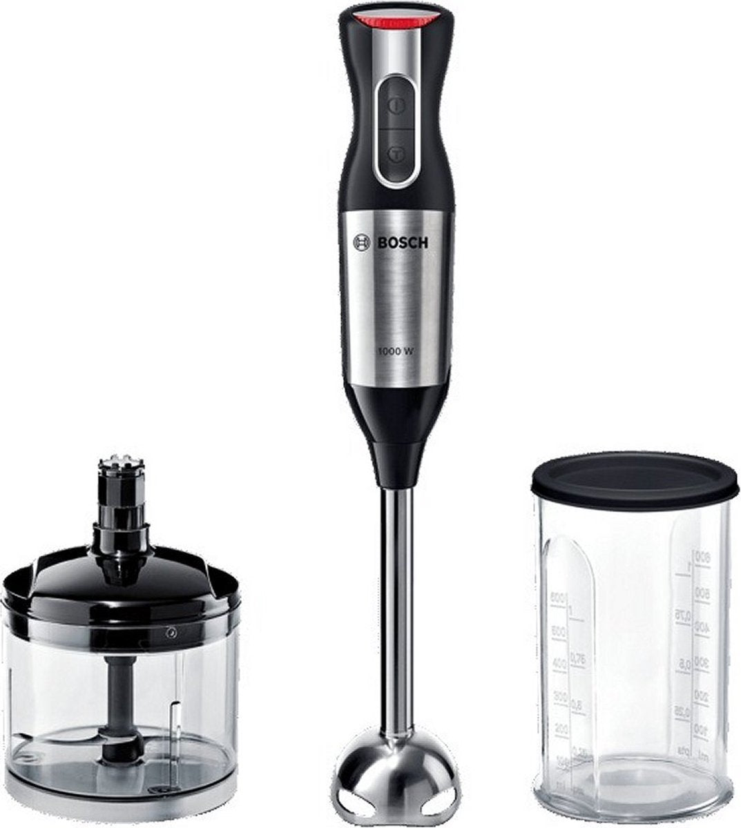 Bosch MS6CM6120 Staafmixer + Maatbeker en Verkleiner RVS/Zwart