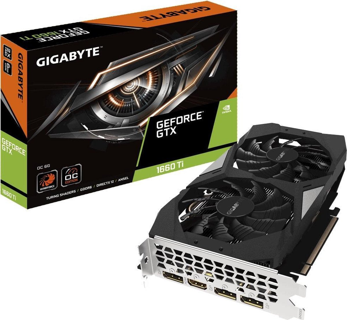 GIGABYTE GeForce GTX 1660 Ti grafische kaart van 6 GB