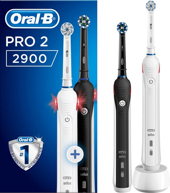 Oral-B Pro 2 2900 Sensi Ultrathin Wit en Zwart - Elektrische Tandenborstel