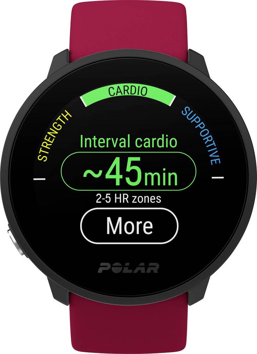 Polar Unite - Fitness horloge en -tracker - S-L bandje - Rood