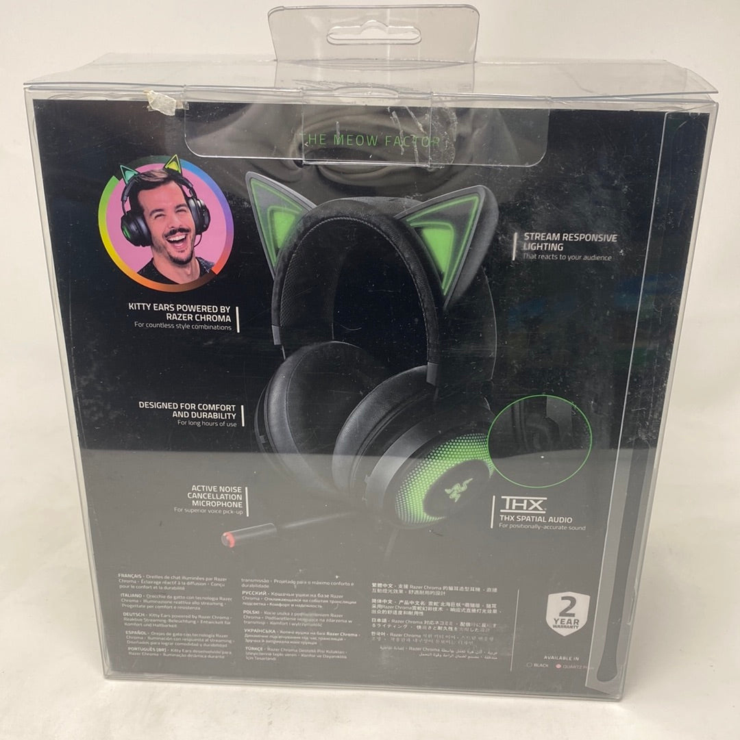 Razer Kraken Gaming Headset Kitty Edition - PC - Zwart