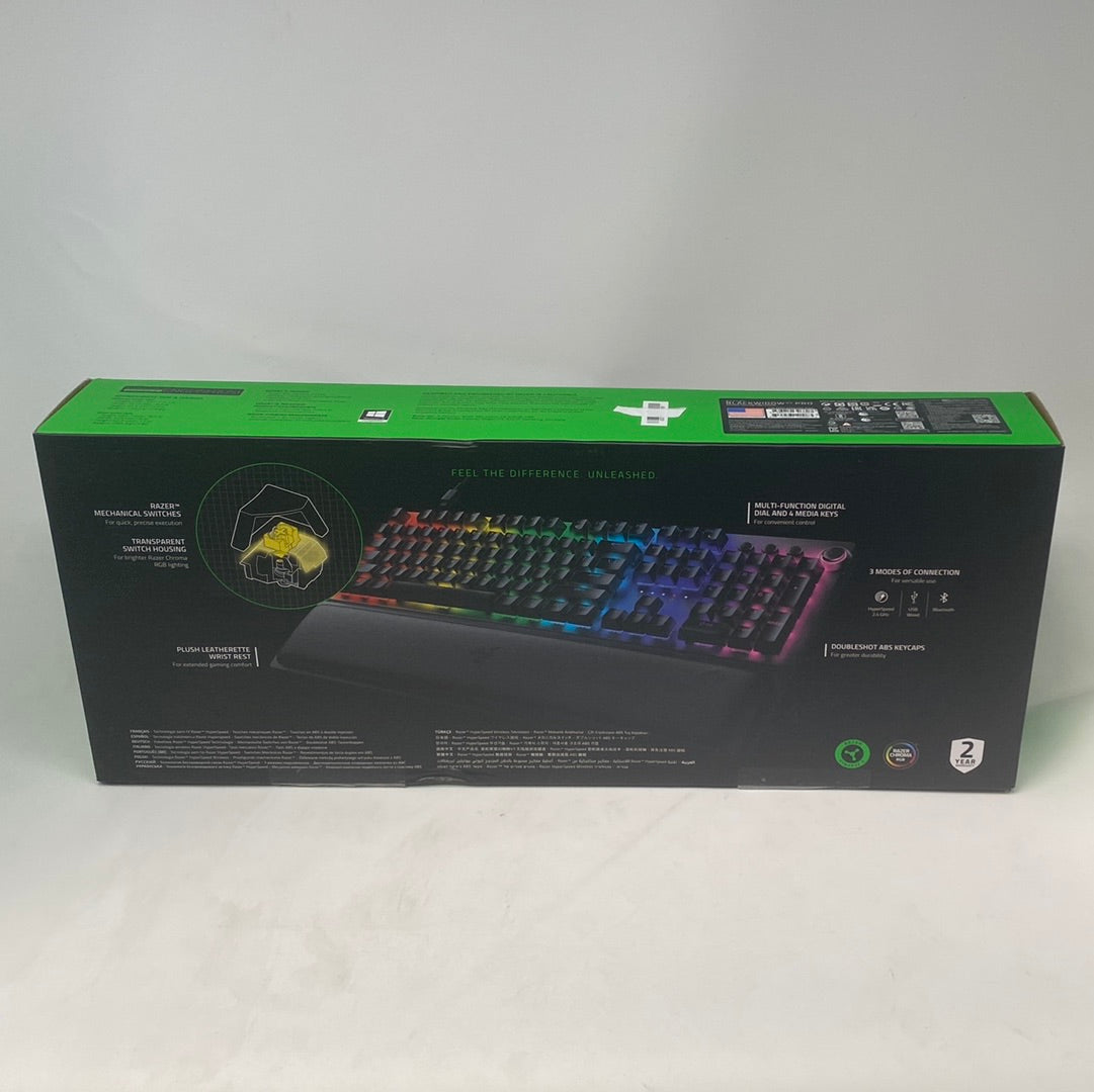Razer BlackWidow V3 Pro Mechanisch Qwerty Gaming Toetsenbord - Gele Switch