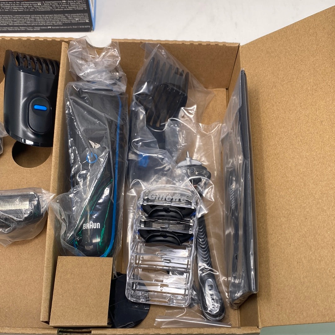 Braun MGK5280 Zwart Blauw - 9-in-1 Trimmer