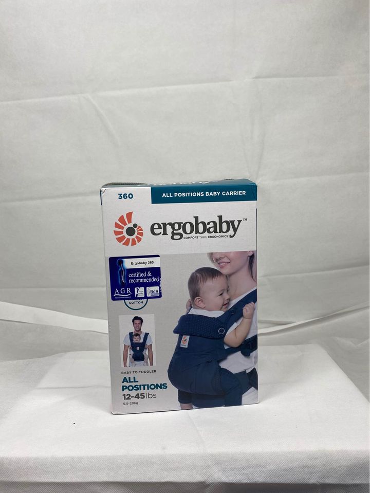 Ergobaby Omni 360 Baby Draagzak - Navy / Mini Dots met Roze Stippen