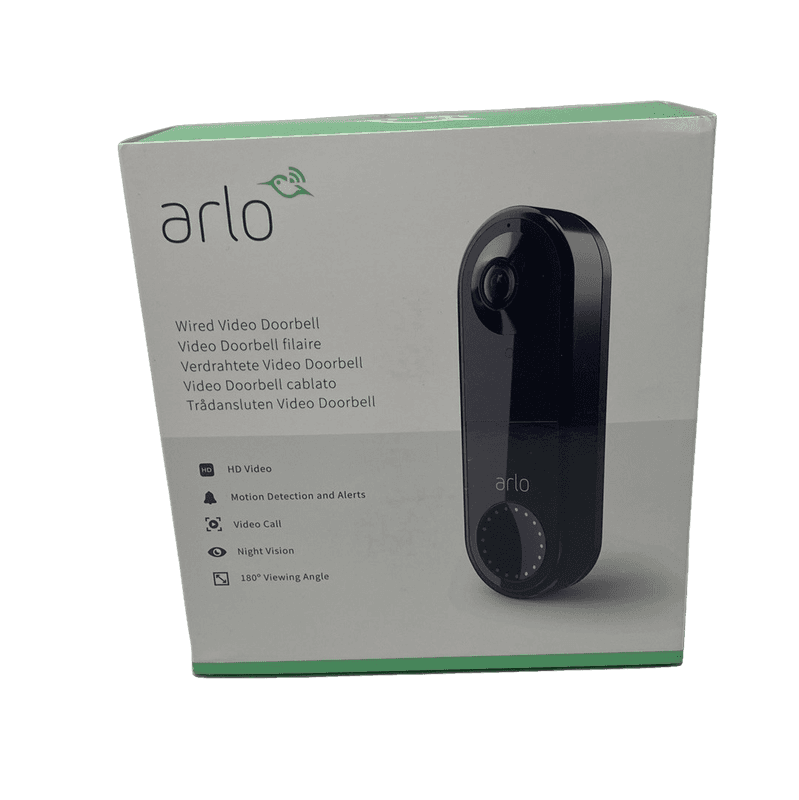Arlo Videodeurbel Zwart 1080p HD video