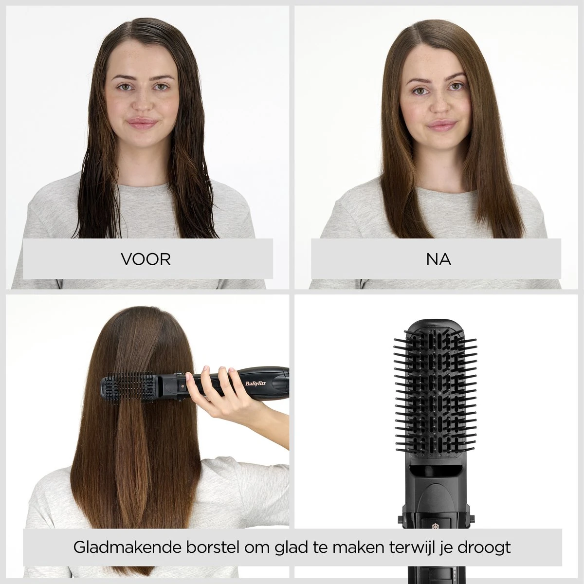 Productbeeld van de fabrikant: BaByliss Föhnborstel 1200W met 4 opzetstukken | Secondbay