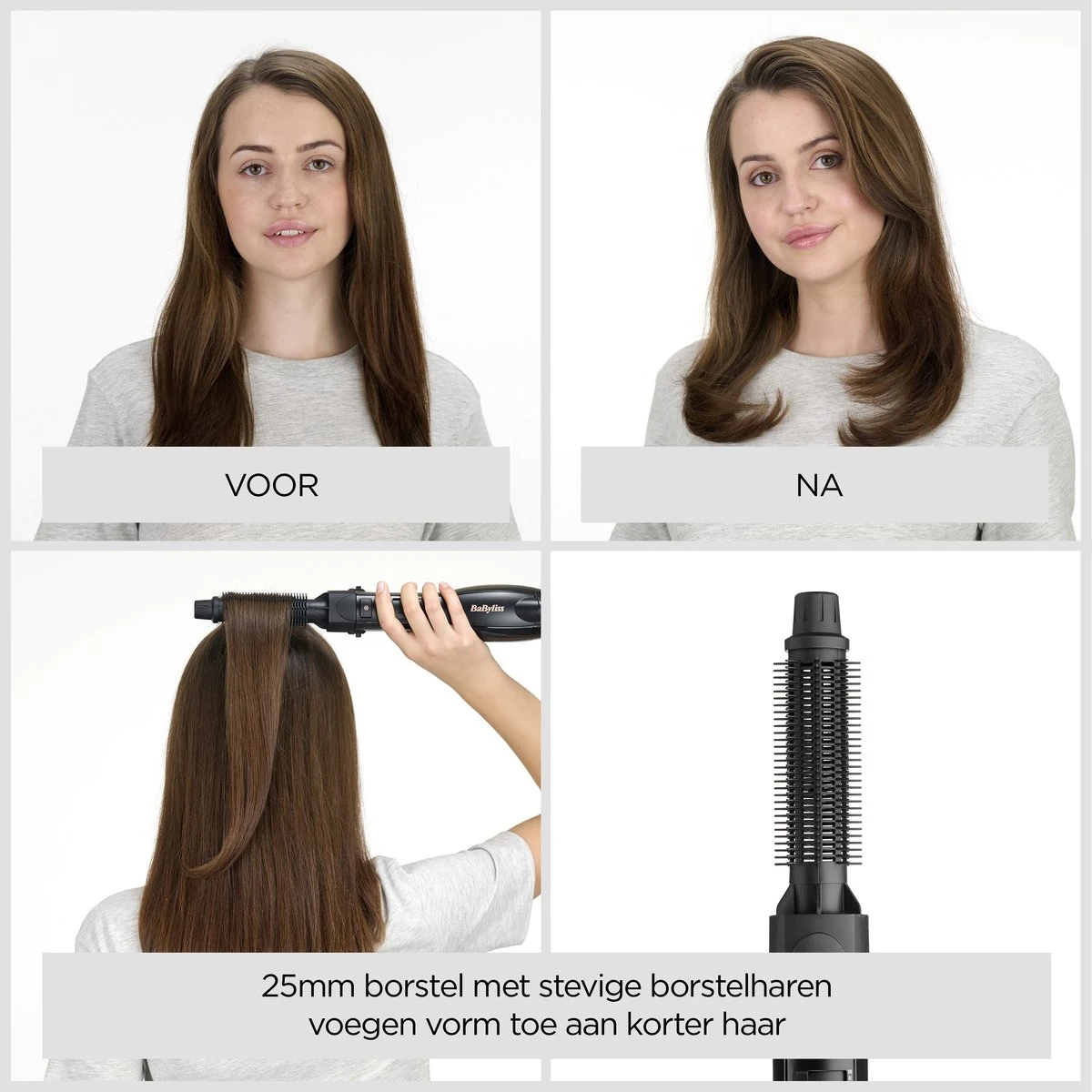 Productbeeld van de fabrikant: BaByliss Föhnborstel 1200W met 4 opzetstukken | Secondbay