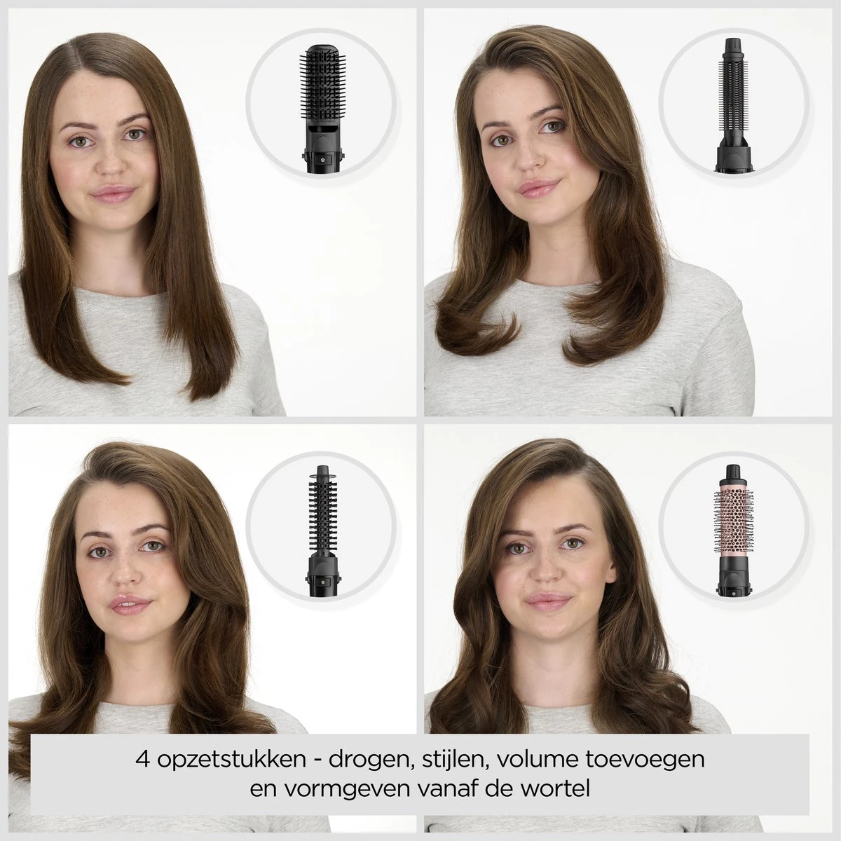 Productbeeld van de fabrikant: BaByliss Föhnborstel 1200W met 4 opzetstukken | Secondbay