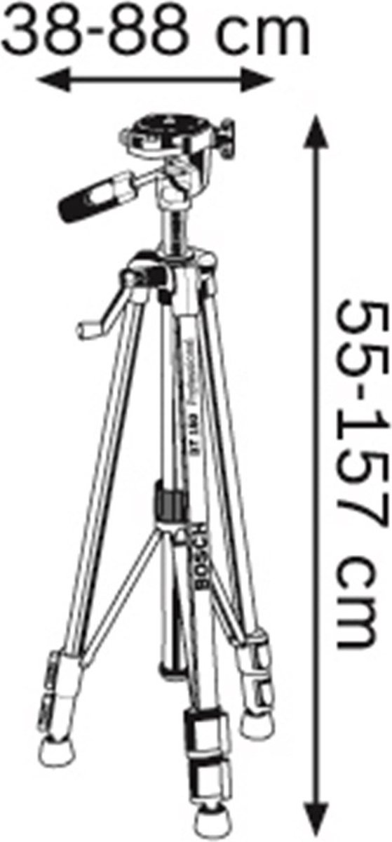 Productbeeld van de fabrikant: Bosch Professional BT 150 statief | Secondbay