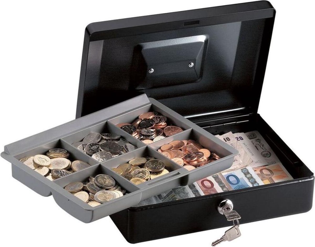 Productbeeld van de fabrikant: MasterLock CB-10ML Geldkist met Tray en Handvat