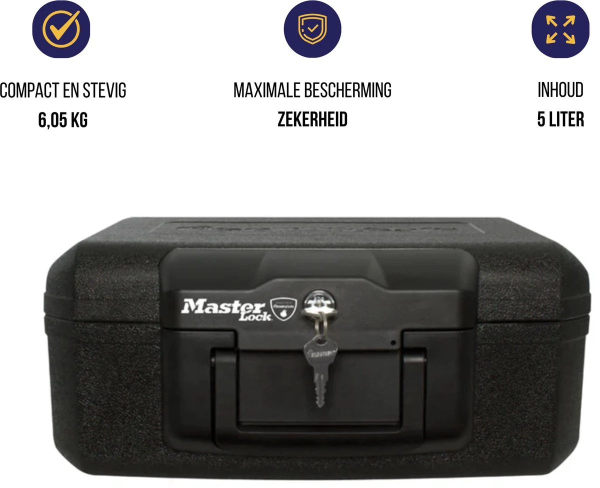 Productbeeld van de fabrikant: Brandwerende kluis Masterlock L1200