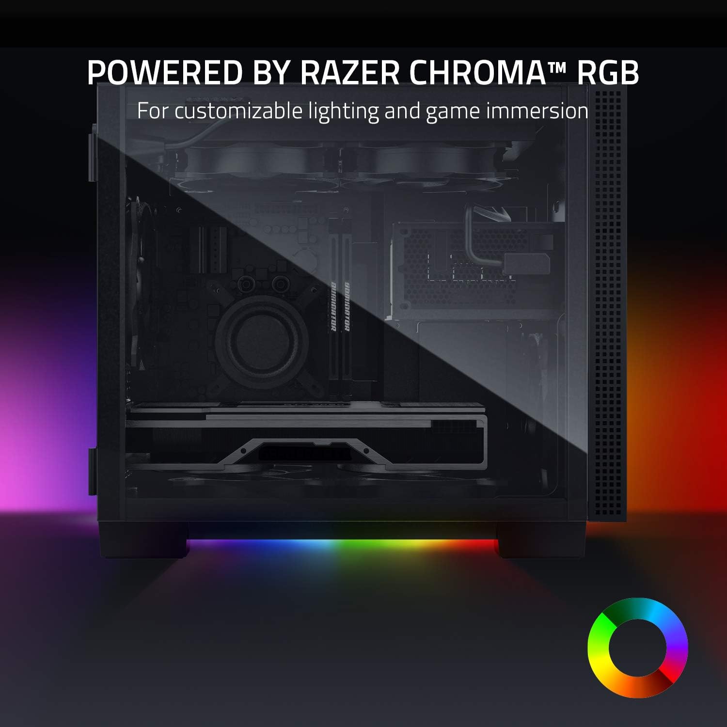 Productbeeld van de fabrikant: Razer Tomahawk ATX gaming case | Secondbay