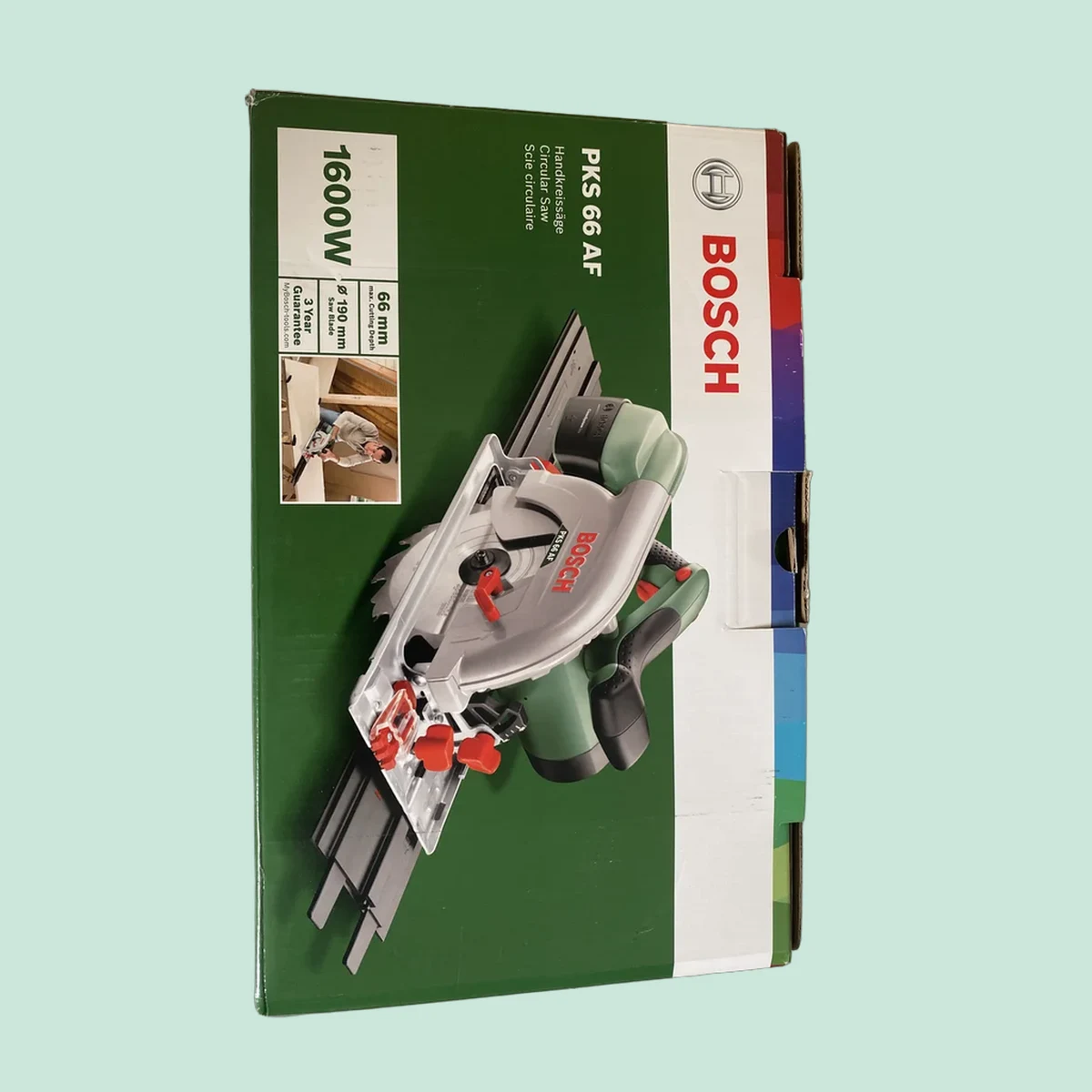 Bosch PKS 66 AF Cirkelzaag – 1600W met geleiderail