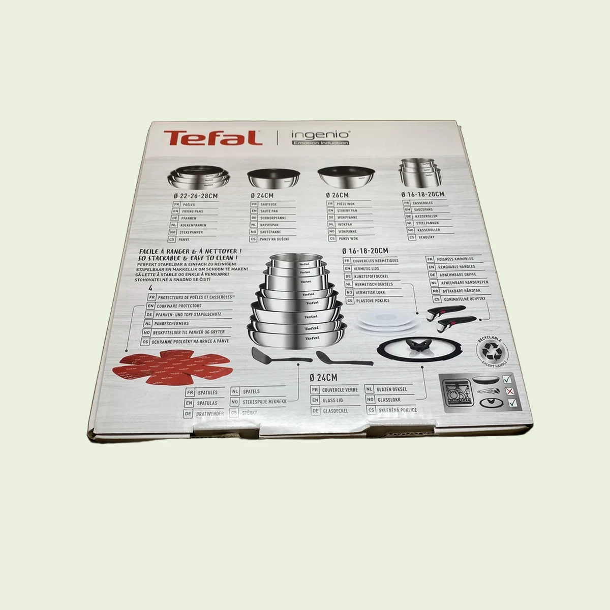 Tefal Ingenio Emotion Pannenset 20-delig - Inductie - Stapelbaar