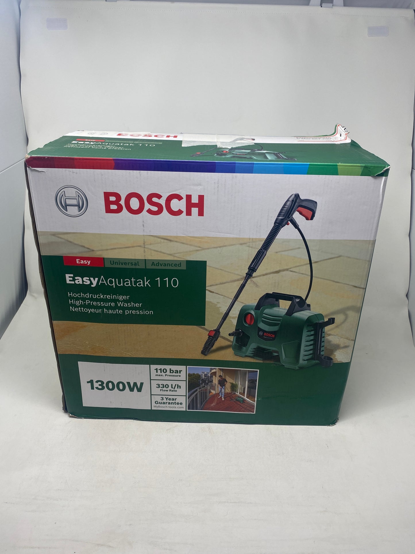 Bosch EasyAquatak 110 Hogedrukreiniger - op snoer - 1300 W - 110 bar