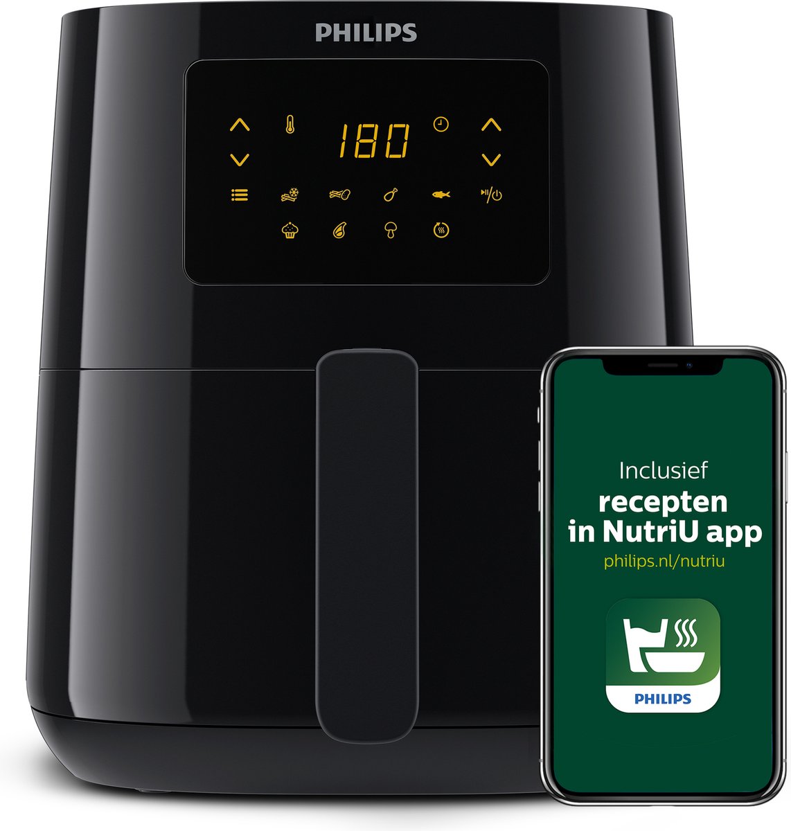 Philips Airfryer Essential HD9252 90 - Hetelucht friteuse & digitaal display