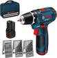 Bosch Professional Accu schroefboormachine GSR 12V-15 2x 2 0Ah  lader AL 1115 CV  39 accessoires  toolbag