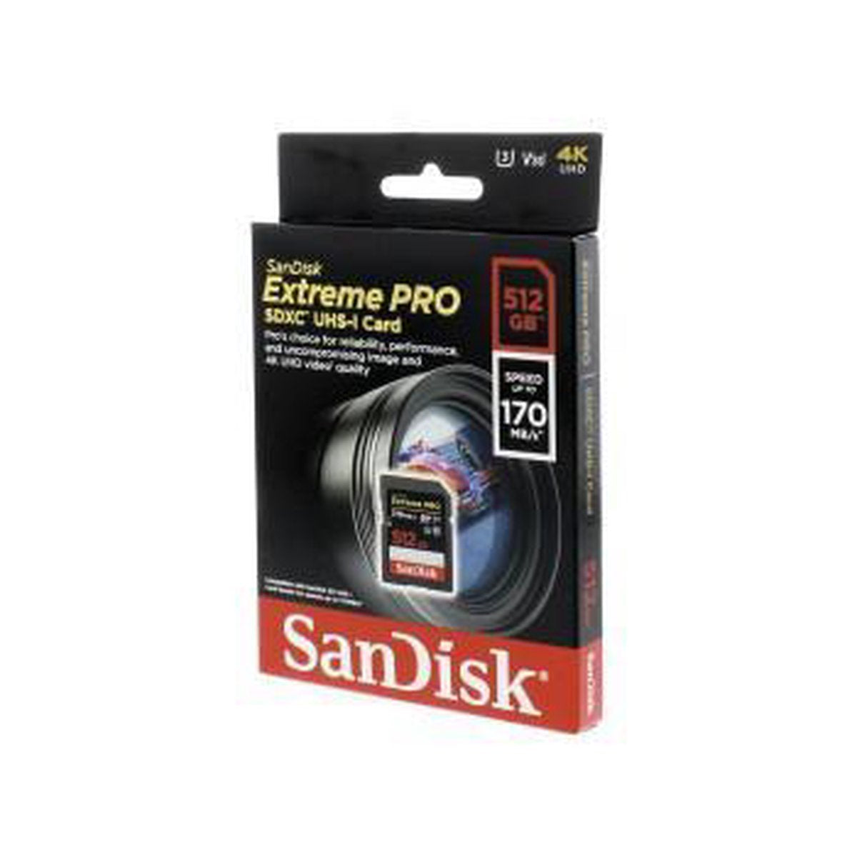 Sandisk Extreme PRO SDXC - Geheugenkaart - 512GB - V30 U3 UHS-I - 170MB/s