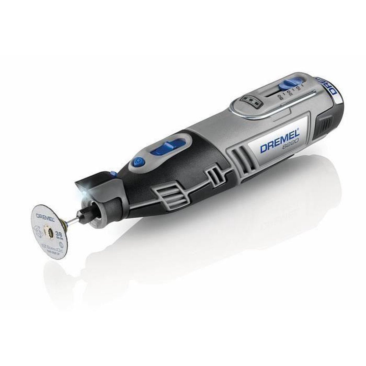 Dremel 8220 Multitool - Roterend - Met twee 12V 20 Ah Li-Ion accus - Inclusief 65 accessoires 5 hulpstukken en stevige aluminium koffer