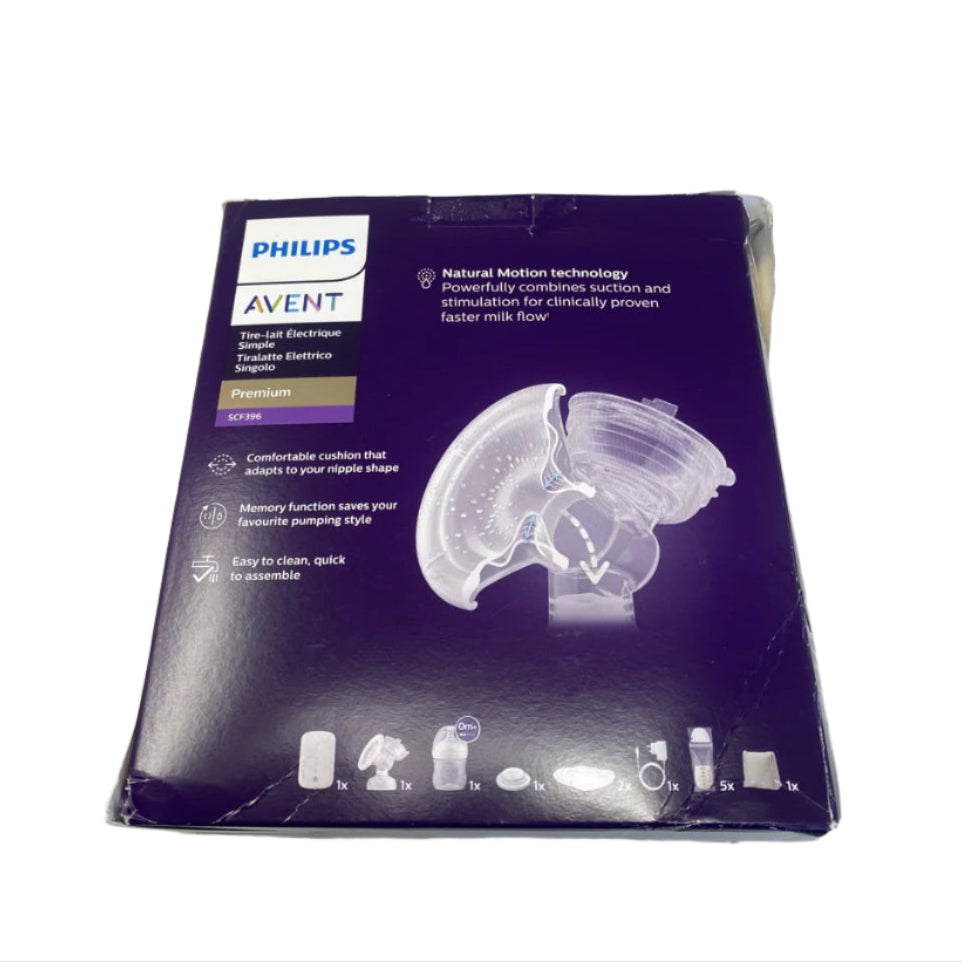 Tweedekans Philips Avent SCF396/31 elektrische borstkolf - ziekenhuissterkte, stille motor, inclusief reistasje
