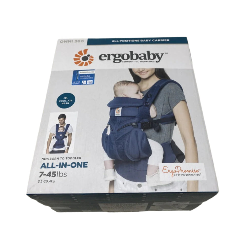 Tweedekans Ergobaby Omni 360 Cool Air Mesh Draagzak - Midnight Blue | Goede staat