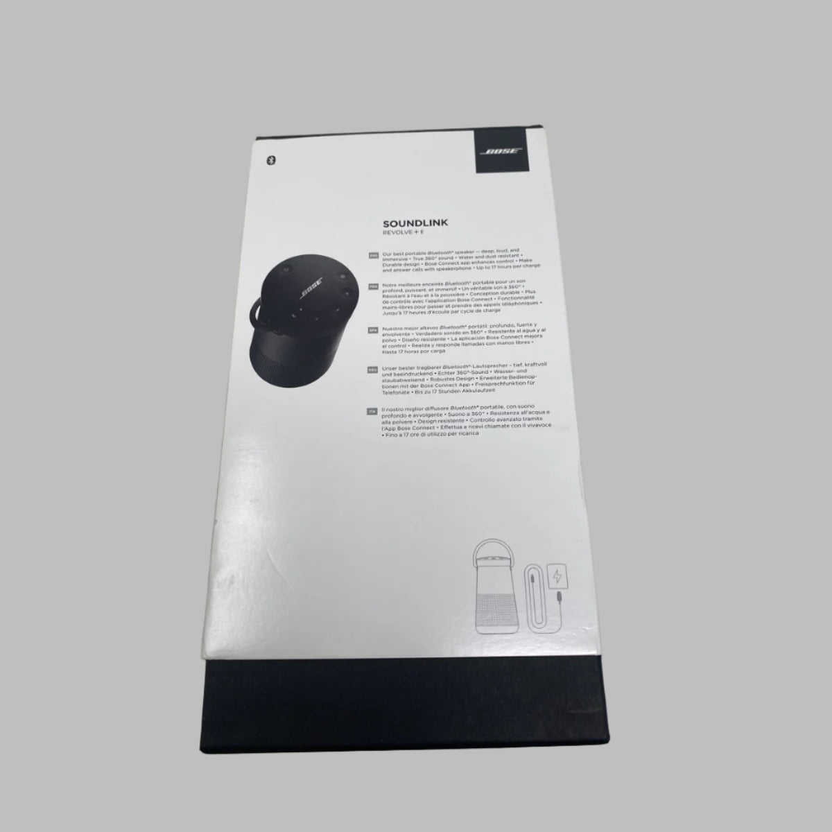 Tweedekans Bose SoundLink Revolve+ Series II draadloze luidspreker - zwart | professioneel gecontroleerd