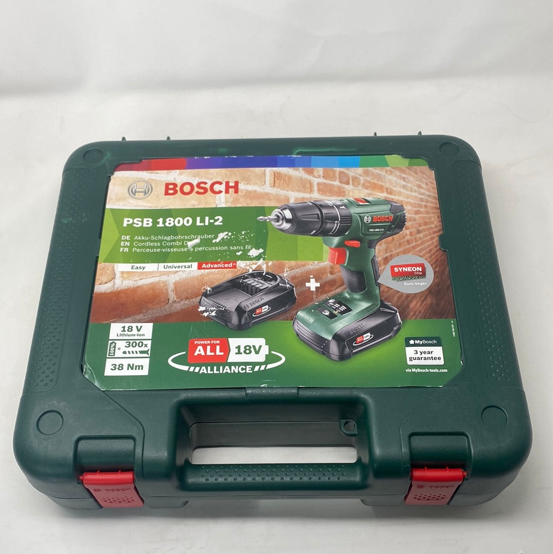 Bosch PSB 1800 LI-2 - Accuboormachine - Met 2 x 18 V accus en lader