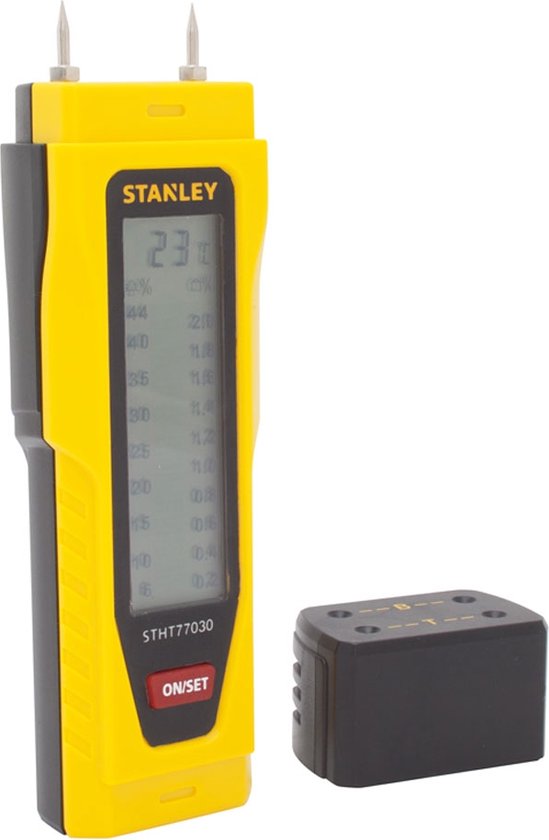 STANLEY 0-77-030 Vochtmeter - meten van bouwvochtigheid en houtvochtigheid