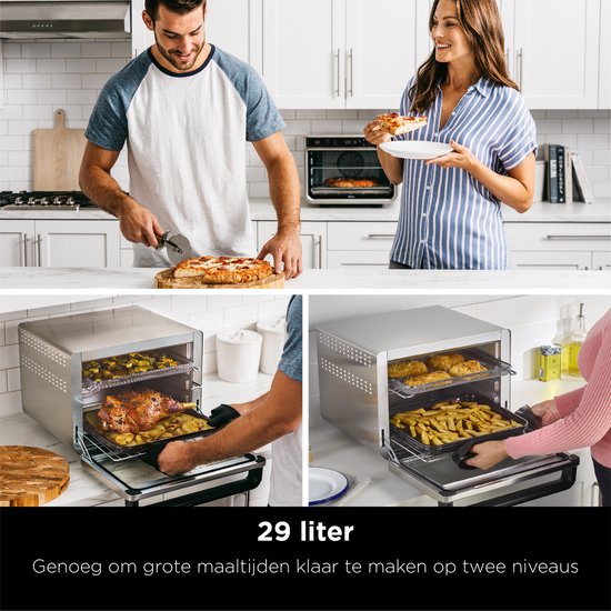 Tweedekans Ninja Foodi DT200EU 10-in-1 elektrische oven - AirFryer, 29L, 2400W | Professioneel gecontroleerd