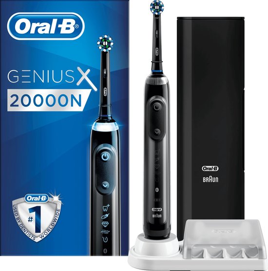 Oral-B Genius X 20000N Elektrische Tandenborstel Zwart Powered By Braun