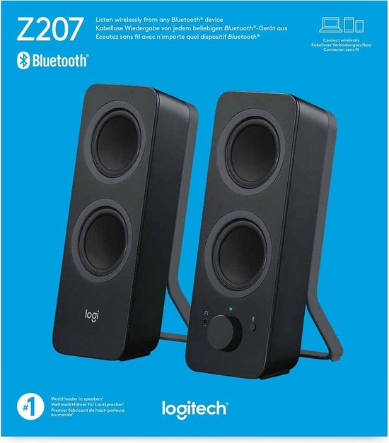 Logitech Z207 - Bluetooth Computerspeakers - Zwart