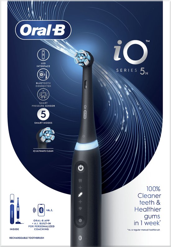 Oral-B iO 5N - Elektrische Tandenborstel - Zwart