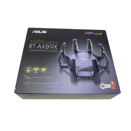 Tweedekans ASUS RT-AX89X Gaming Router - WiFi 6, AX6000, 10G-poort, 4G/5G-vervanger | Professioneel Getest