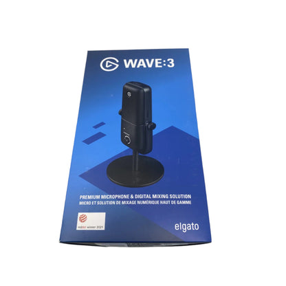 Tweedekans Elgato Wave 3 Streaming Microfoon - Bedraad - Zwart | Professioneel Gecontroleerd