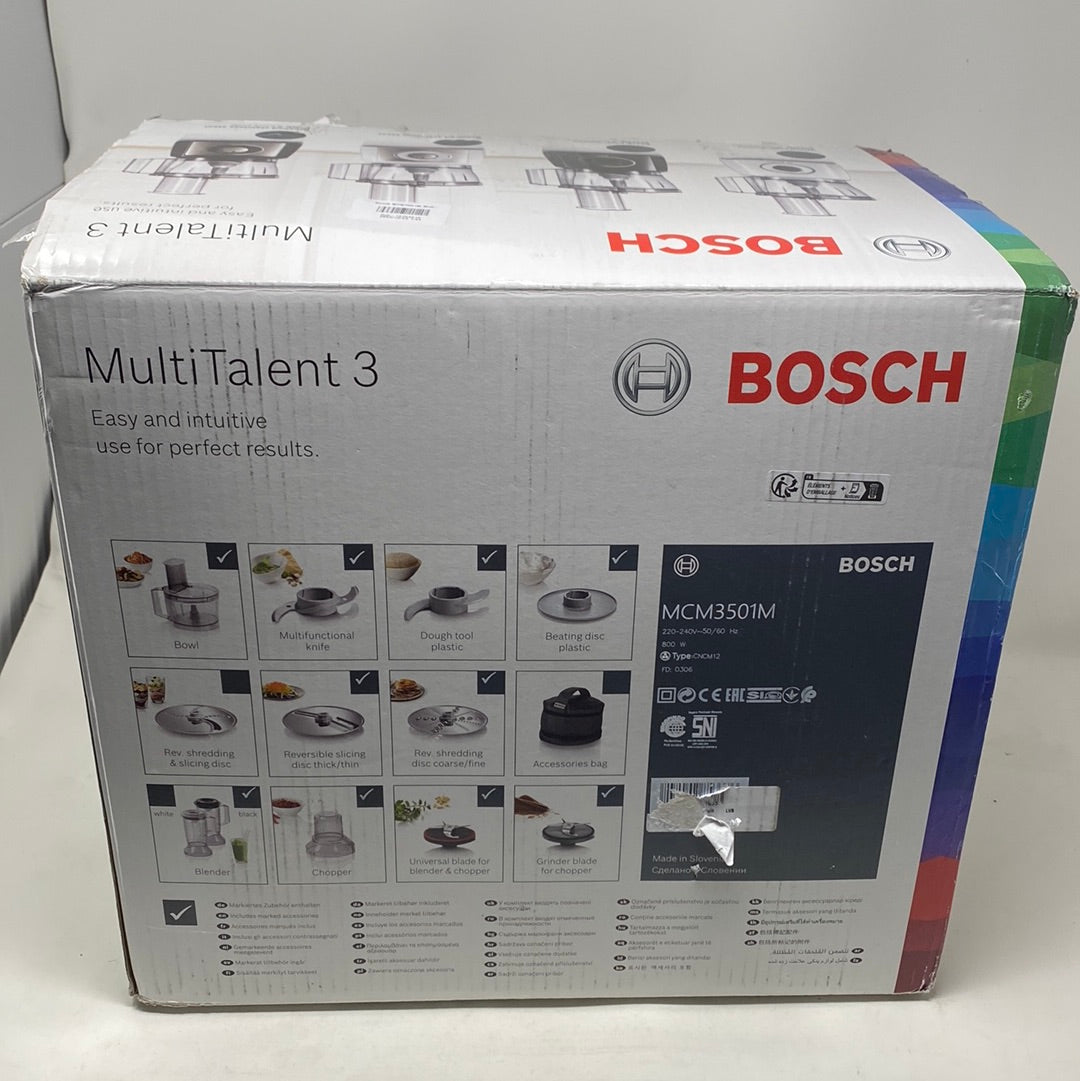 Bosch MCM3501M MultiTalent 3  Foodprocessor  zwart