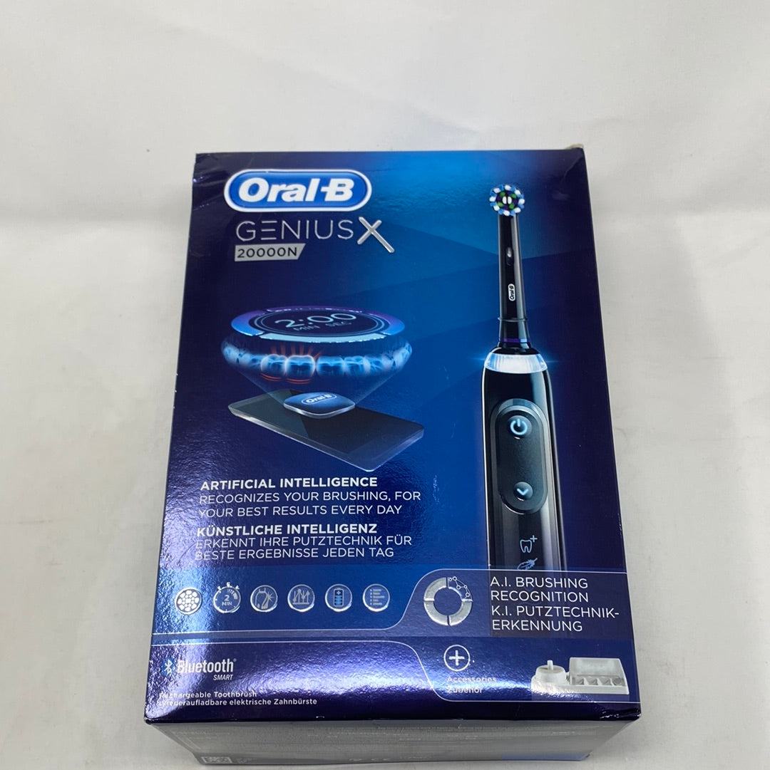 Oral-B Genius X 20000N Elektrische Tandenborstel Zwart Powered By Braun